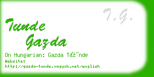 tunde gazda business card